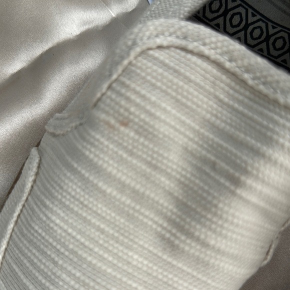 Sanuk Cream Slip-On Loafers with Textured Fabric - Picture 3 of 8